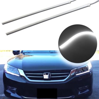 Ijdm แถบไฟเดย์ไลท์ LED 6000K สีขาว สําหรับ 2013 2014 2015 Honda Accord 4 ประตู Sedan 12V