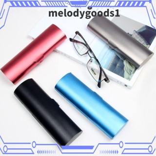 Melodygoods1 แว่นตาอลูมิเนียม เนื้อแมตต์ น้ําหนักเบา แบบพกพา ทนต่อแรงกด สําหรับผู้หญิง