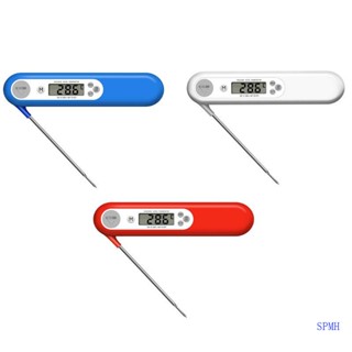 เครื่องวัดอุณหภูมิอาหารดิจิทัล หน้าจอ LCD พร้อมไฟแบ็คไลท์ สําหรับทําอาหาร บาร์บีคิว