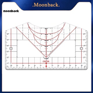 &lt;moonback&gt; ไม้บรรทัดสเกล เรียบง่าย สําหรับสอบเทียบเสื้อยืด