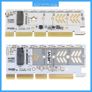 อะแดปเตอร์การ์ด POP M 2 2280 Key Nvme SSD เป็น PCI-e 4 0 Gen4 PCIE X16 สําหรับ Windows 7 8 10