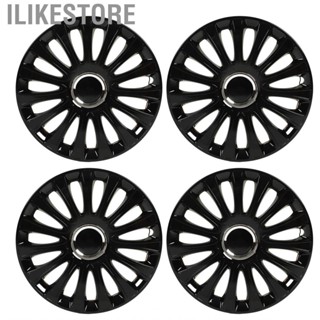 Ilikestore 4PCS 16in Wheel Hub Cap Bright Black Rim Protector Universal Replacement For Honda Civic Seat Leon