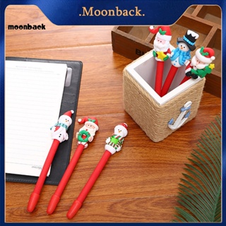 &lt;moonback&gt; อุปกรณ์การเรียน ปากกา สําหรับเด็ก คริสต์มาส การ์ตูน กด ประเภทปากกา กันลื่น