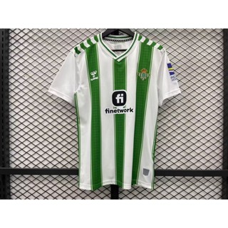 เสื้อกีฬาแขนสั้น ลายทีมชาติฟุตบอล Jersey 23 24 R betis ชุดเหย้า สําหรับผู้ชาย