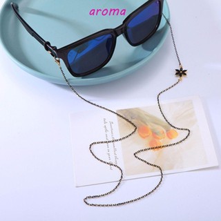 Aroma สายเชือกคล้องแว่นตา กันลื่น กันหาย ลายดอกเดซี่ เรียบง่าย สําหรับผู้หญิง