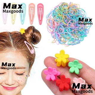 Maxg กิ๊บติดผม สีแคนดี้ สําหรับเด็กผู้หญิง 220 ชิ้น/ชุด