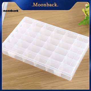 &lt;moonback&gt; เคสจัดเก็บลูกปัด PP กันน้ํา 36 ช่อง ค้นหาง่าย สําหรับจัดเก็บด้าย