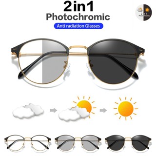 【จัดส่งด่วน】แว่นตาแฟชั่น กรอบโลหะใส ทรงสี่เหลี่ยม ป้องกันแสงสีฟ้า เลนส์เปลี่ยนได้ สไตล์ฤดูร้อน สําหรับสุภาพสตรี