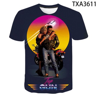 2022 Top Gun T Shirt Top Gun Maverick Tom Cruise Tee T Shirt 1986s Airforce Movie Printed T-shirt  Men Women Childr_01