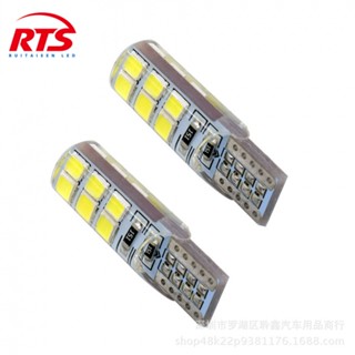 หลอดไฟ LED ซิลิโคน อีพ็อกซี่ T10 2835 12SMD สําหรับติดป้ายทะเบียนรถยนต์