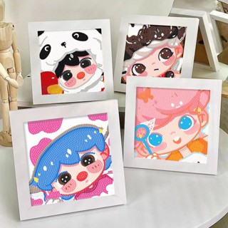 【Aibei】DIYครอสติสคริสตัล พร้อมกรอบ Diamond Paintingภาพวาดเพชร