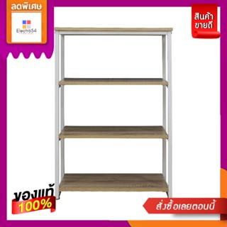 ชั้นวาง4ชั้น ขาเหล็กสีขาว30X60X90ซม_LF04SHELF 4-TIERS WHITE 30X60X90 CM.