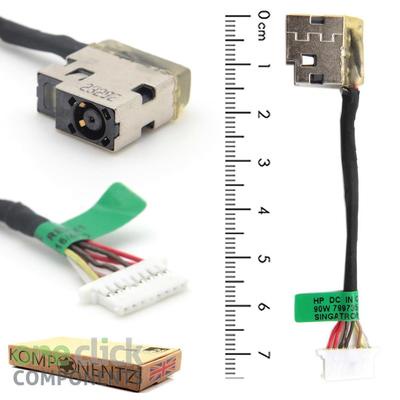 DC Power Jack พร้อมสายสําหรับ HP 15-as108tu As109tu As028tu/As026tu แล็ปท็อป DC-IN ชาร์จ Flex Cable