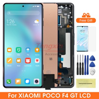 อะไหล่หน้าจอ 6.67 นิ้ว Poco F4 GT สําหรับ Xiaomi Poco F4 GT 21121210หน้าจอแสดงผล Lcd ดิจิทัล หน้าจอสัมผัส พร้อมกรอบประกอบ