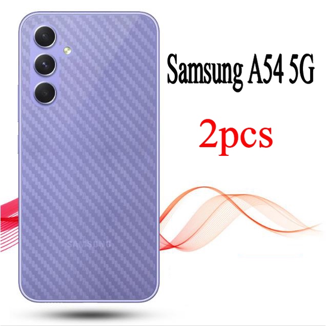ฟิล์มคาร์บอนไฟเบอร์ ป้องกันด้านหลัง สําหรับ Samsung A54 A34 5G Galaxy S23 Plus UltraS22 S21 S20 Plus Ultra FE 5G A03 A04 A04E A04S A14 A52 A53 A72 A73 5G 2 ชิ้น