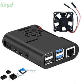 Lloyd ฮีทซิงค์ Asb เคส 3 In 1 สําหรับ Raspberry Pi 4 รุ่น B, Pi 4B, Pi 4 พร้อมพัดลมระบายความร้อน