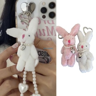 Ch*【พร้อมส่ง】พวงกุญแจ จี้ตุ๊กตากระต่ายน่ารัก สําหรับห้อยโทรศัพท์มือถือ กระเป๋านักเรียน