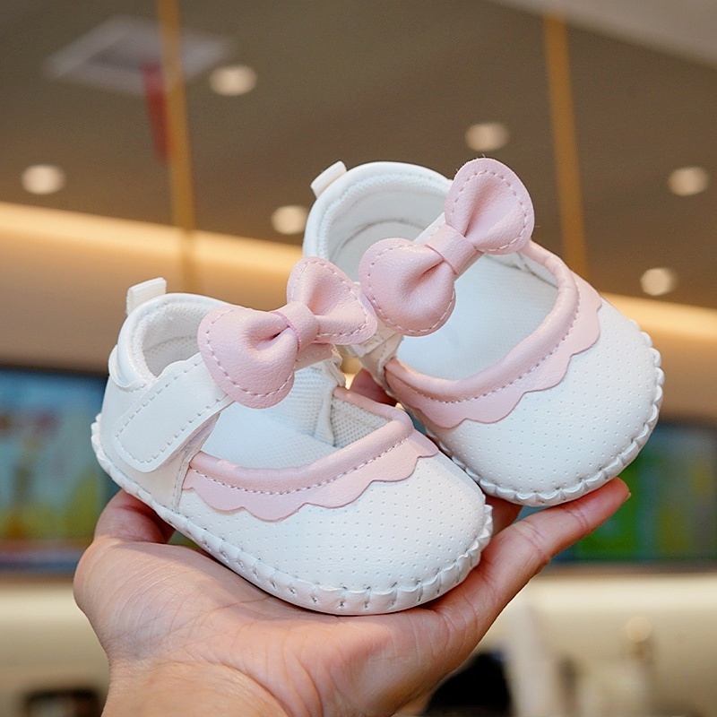 รองเท้าพื้นนุ่ม สไตล์เจ้าหญิง แฟชั่นฤดูร้อน สําหรับเด็กผู้หญิง 0-1 ปี ราคา ถูกที่สุด ดีลบีเคเค แกลเลอรีภาพที่ 2