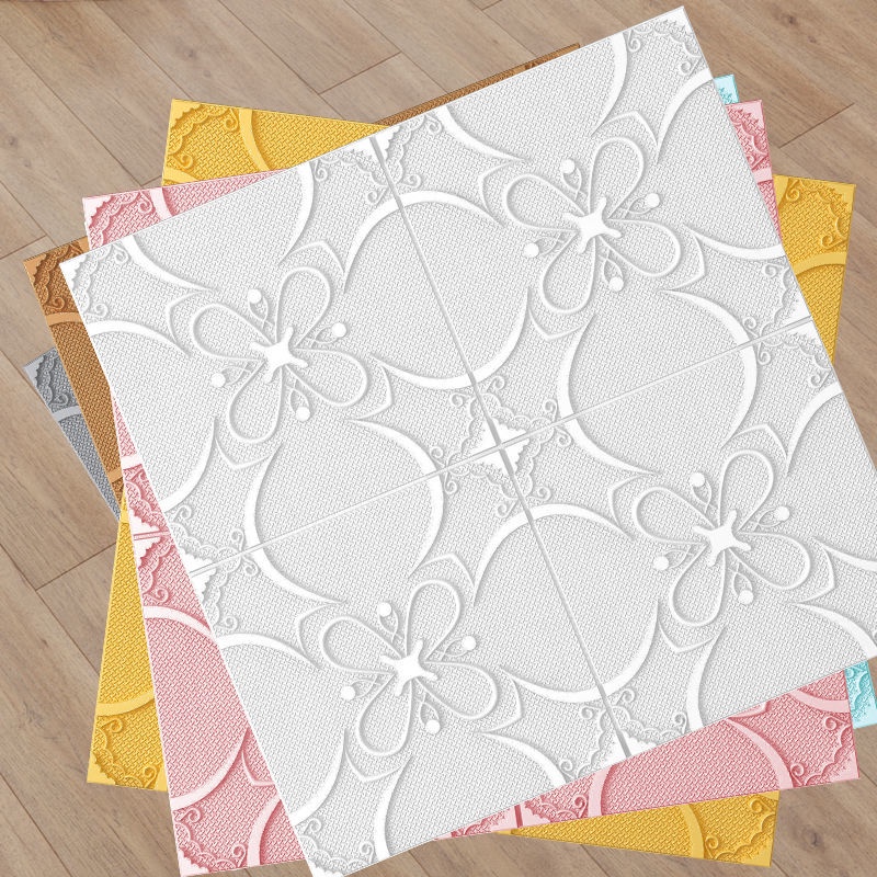 วอลเปเปอร์ติดผนัง ฝ้าเพดาน ที่ติดผนัง วอลเปเปอร์ 3D ผ้าติดผนัง แผ่นติดผนัง wallpaper ติดผนัง ห้องนอน