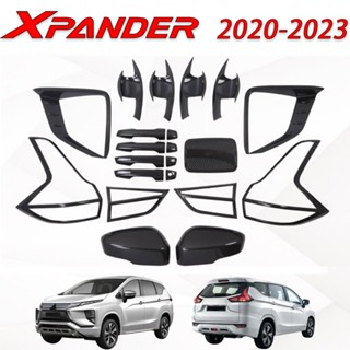 Mitsubishi Xpander ฝาครอบถังน้ํามันเชื้อเพลิง คาร์บอนไฟเบอร์ สีดําด้าน 2020 2021 2022 2023