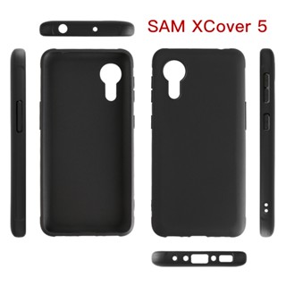 Samsung Galaxy Xcover 5/5 EE เคสโทรศัพท์ สีดํา นิ่ม TPU ซิลิโคน ฝาหลัง