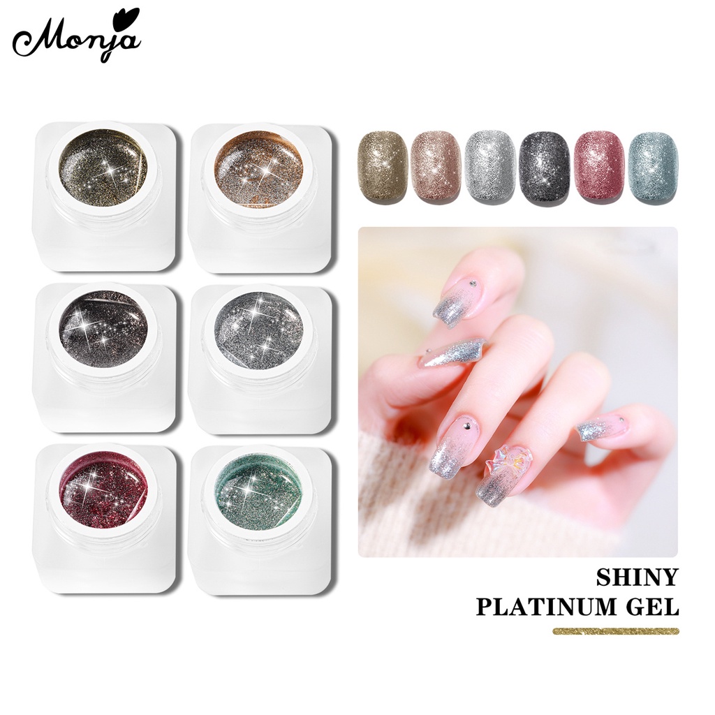 Monja ประติมากรรมเล็บเจล แกะสลักลายนูน ไม่ต้องเช็ด วาดภาพ แช่ออก ยาทาเล็บ ออกแบบเครื่องมือทําเล็บ - รูปที่ 2