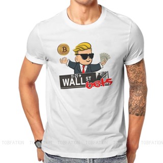 ผลิตภัณฑ์ใหม่👕Wallstreetbets Stock And Option Trading Bitcoin Money T Shirt Goth Tshirt Crewneck Men Clothing