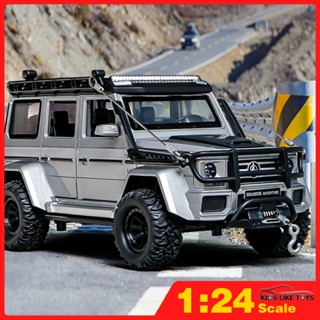 Klt โมเดลรถบรรทุกโลหะ สเกล 1/24 Benz G550 SUV ของเล่นสําหรับเด็กผู้ชาย