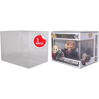 ตัวป้องกันเคสจอแสดงผล (24.5X18X18.9 ซม.) สําหรับ Funko Pop Rides หนา 0.35 มม. - ตัวป้องกัน PET Funko สําหรับฟิกเกอร์ไวนิล Funko Moments