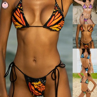 Womens Sexy Bikini Set Butterfly String Thong Bathing Suits Swimwear Beachwear