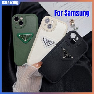 เคสโทรศัพท์มือถือหนัง ซิลิโคนนิ่ม TPU ลาย Prada สําหรับ Samsung Galaxy A12 A22 A10s A20s A51 A72 A71 S23 Plus Ultra