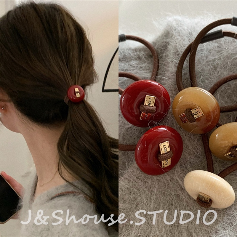 Kf604 เกาหลียืดหยุ่นสูงอะคริลิครอบยางรัด hairtie ผู้หญิงอุปกรณ์เสริม