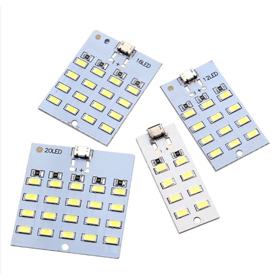โคมไฟ LED 8 12 16 20 ดวง อะลูมิเนียม USB สําหรับฉุกเฉิน