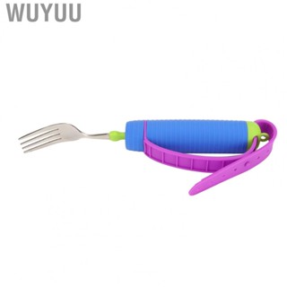 Wuyuu Adaptive Utensil  Weighted Parkinsons Utensil Adjustable Compact  for Eating