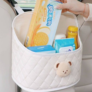 Car Seat Back Buggy Bag Cute Car Seat Middle Hanging Storage Bag Armrest Storage Pocket Shopping Bags mMgE