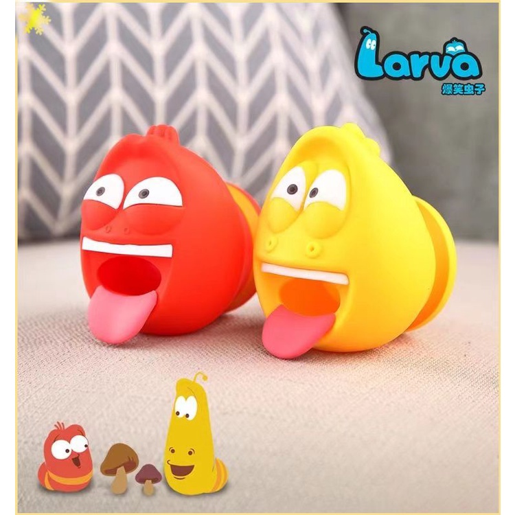 [LBE] Universal Faucet Extender Cartoon Funny Larva Baby Washing Hands Anti-Splash Faucet Sink Accessories
