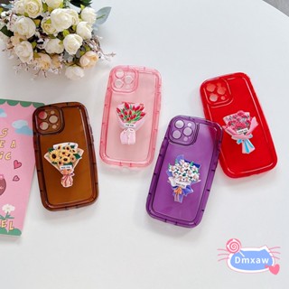 เคสโทรศัพท์มือถือแบบนิ่ม TPU ใส กันกระแทก ลายดอกทานตะวัน ดอกลิลลี่ ดอกทิวลิป 3D สําหรับ Realme 10 9i C21 C35 4G Narzo 50A Pirme C11 2021 2020 C15 C12 C17 7i