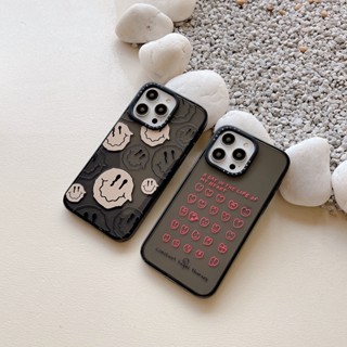 Casetify เคสซิลิโคนนิ่ม ลายหน้ายิ้ม สําหรับ iPhone 14 11 12 13 Pro X XS XR 14Pro Max