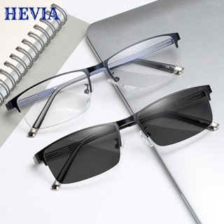 Hevia แว่นตากันแดด ป้องกันรังสีอัลตราไวโอเลต สไตล์เรโทร สําหรับผู้ชาย และผู้หญิง FL010