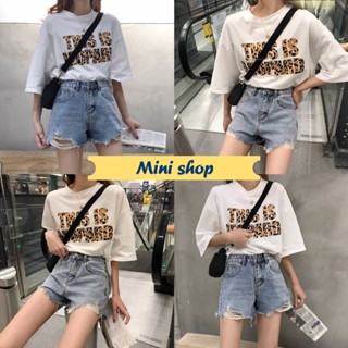 Mini shop🌸พร้อมส่ง🌸 (1906) กางเกงยันส์ขาสั้นเอวสูง สียีนอ่อน วินเทจเท่ๆ  -NZ-QY