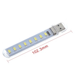 โคมไฟกลางคืน Led 8 ดวง 5730 SMD 5V แบบพกพา ขนาดเล็ก สําหรับคอมพิวเตอร์ แล็ปท็อป PC