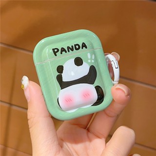 เคสหูฟังบลูทูธไร้สาย ลายการ์ตูนแพนด้าน่ารัก สําหรับ Airpods 1 2