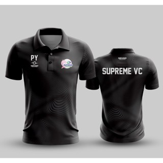 เสื้อแขนสั้นพิมพ์ลาย(หน้า-หลัง) SUPREME VC2 เสื้อโปโล