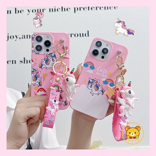 เคสโทรศัพท์มือถือ ลายการ์ตูนยูนิคอร์น พร้อมจี้พวงกุญแจ สําหรับ OPPO A94 A93 A16 A16S A54 A54S 4G A56 A55 A53S 5G A35 A15 A15S Reno 5f 5 Lite