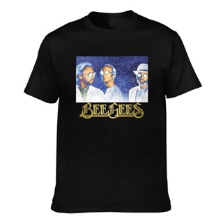 GILDAN เสื้อยืด ผ้าฝ้าย พิมพ์ลาย Bee Gees 2 คุณภาพดี