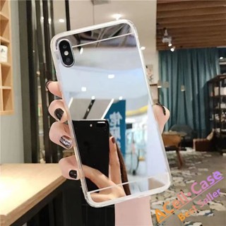 เคสโทรศัพท์มือถือแบบนิ่ม พร้อมกระจก สําหรับ Samsung J4 J6 J8 A6 A6PLUS J6prime J6pluS J4prime J4pluS A80 A90 S20 S11E S20plus S11 S20ultar S11PLUS S20FE