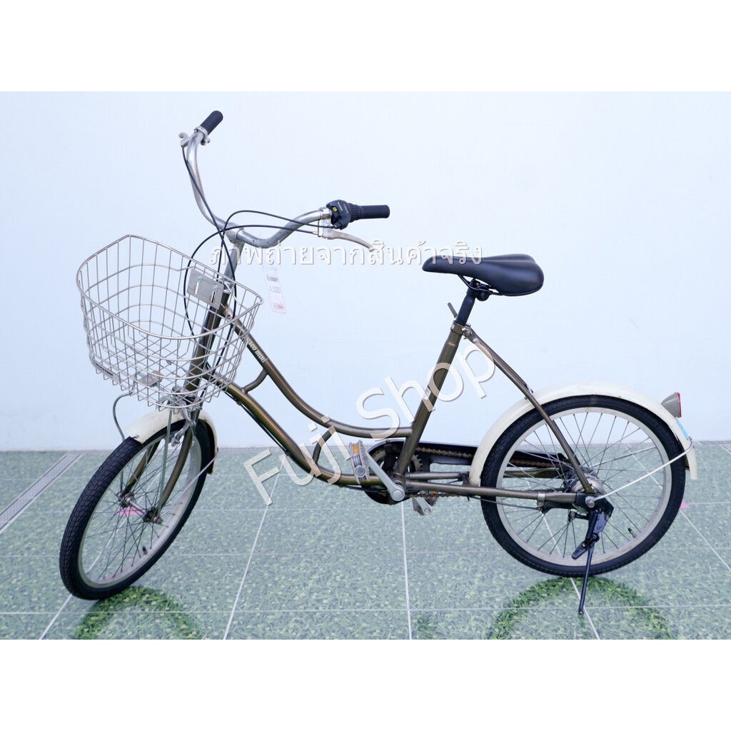 จักรยานญี่ปุ่น - ล้อ 20 นิ้ว - มีเกียร์ - สีเทา [จักรยานมือสอง]