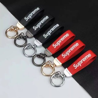 ซิลิโคนรีโมทกุญแจ พวงกุญแจรถยนต์ Supreme ที่ใส่กุญแจ เคสใส่กุญแจรถยนต์ พวงกุญแจหนังใส่กุญแจรถยนต์ ปลอกกุญแจ พวงกุญแจห้อย