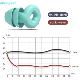 Abongsea ที่อุดหู ซิลิโคน ตัดเสียงรบกวน กันน้ํา ใส่สบาย สําหรับเล่นกีฬา ว่ายน้ํา นอนหลับ นักเรียน 1 คู่
