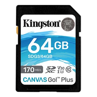 64 GB SD CARD (เอสดีการ์ด) KINGSTON CANVAS GO PLUS (SDG3/64GB)